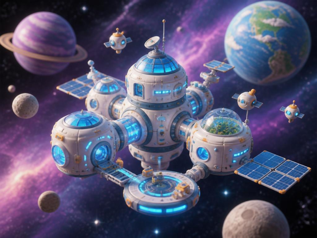 Space Station world artwork