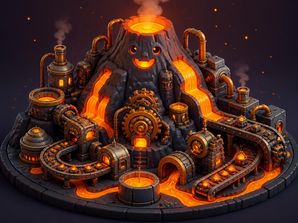 Volcano Factory world artwork